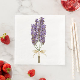 Boho Bouqet van Lavender Guest Paper Hand Towel Servet