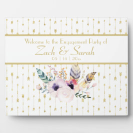  Boho Bouquet Engagement Party Tabletop Fotoplaat