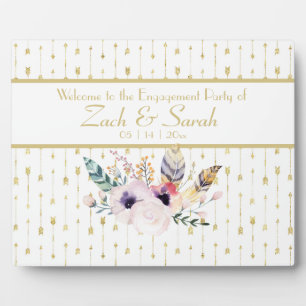  Boho Bouquet Engagement Party Tabletop Fotoplaat