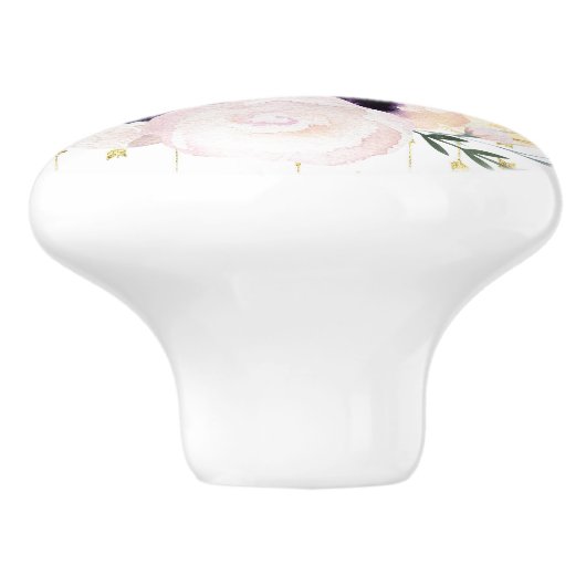 Boho Bouquet Keramische Knop (Zijkant)