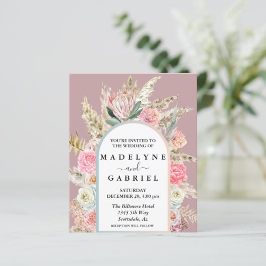 Boho Bouquet Pampas Grass (Staand voorkant)