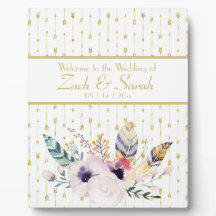 Boho Bouquet Weddenschap Welkom Tabletop