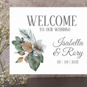  Boho Bouquet Weddenschap Welkomstbord Afdrukken Poster