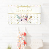  Boho Bouquet Wedding Banner (Insitu)