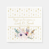  Boho Bouquet Wedding Servet (Voorkant)