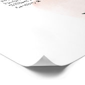 Boho Bourgogne en zwarte roze roze zitje Poster (Hoek)