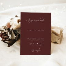 Boho Bourgogne Moderne minimalistische elegante br