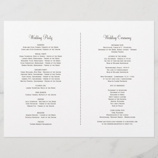 Boho Bourgogne Rode Marsala Bloemen Trouwprogramma (Achterkant)