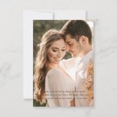 Boho Bourgogne Winter Vakantie Bruiloft Gedroogd S Bedankkaart (Achterkant)