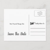 Boho Bourgondië Bloemrijke Jacht is Voorbij Sla de Aankondigingskaart (Achterkant)