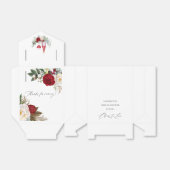 Boho Bourgondië Bloemrijke Wijnproeverij Bruidsdou Bedankdoosjes (Uitgevouwen)