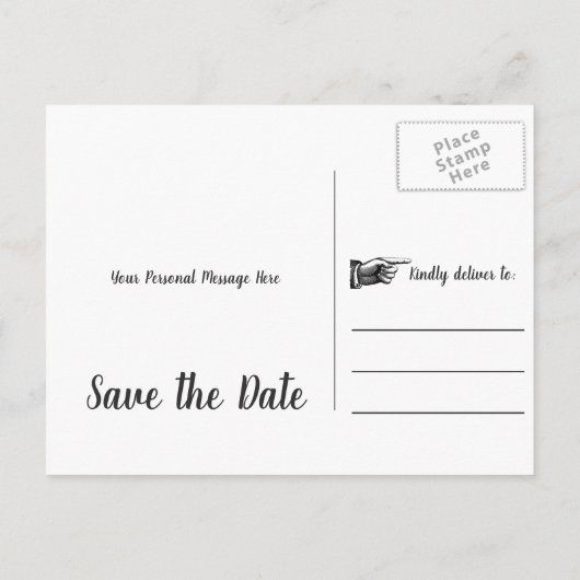 Boho Bourgondië Floral Hunt is over de datum redde Aankondigingskaart (Achterkant)