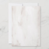 Boho Bourgondië Roze Waterverf Bloemen Vrijgezelle Kaart (Achterkant)