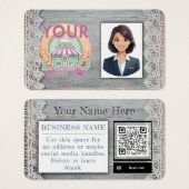 Boho Boutique Detailhandel Boerenmarkt Leverancier Visitekaartje (Voorkant /achterkant)