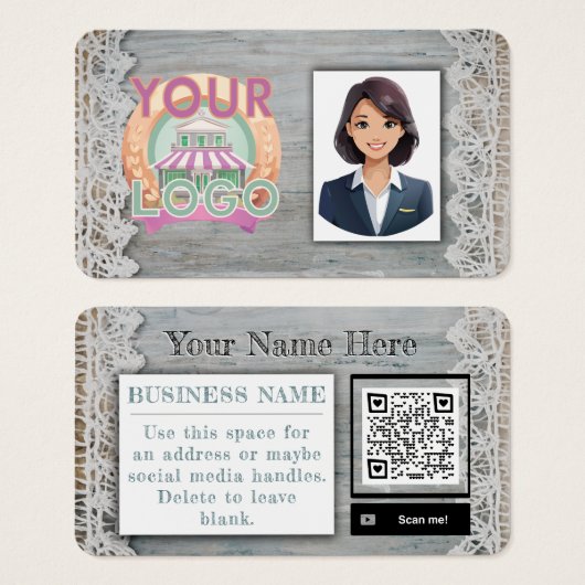 Boho Boutique Detailhandel Boerenmarkt Leverancier Visitekaartje (Voorkant /achterkant)