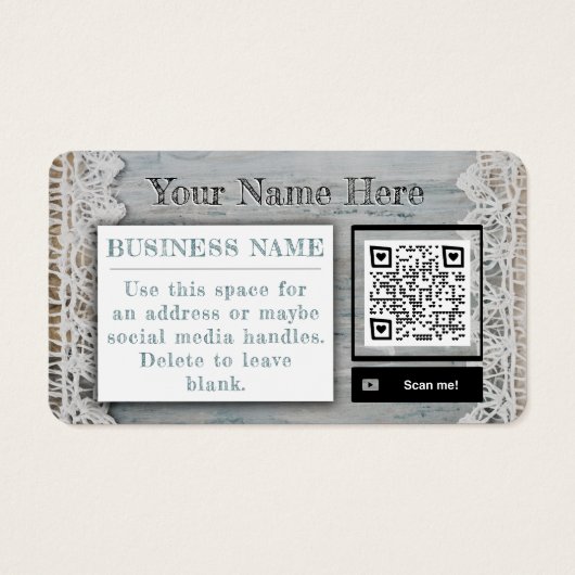 Boho Boutique Detailhandel Boerenmarkt Leverancier Visitekaartje (Achterkant)