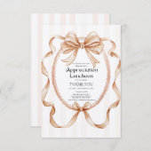 Boho Bow appreciation party grateful party Kaart (Voorkant / Achterkant)