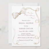 Boho Bow Bruids Douche Uitnodiging Sjabloon (Voorkant)