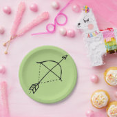 Boho Bow Doodle Papieren Bordje (Feest)