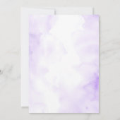 Boho Bow Purple Tea for two girl Birthday flowers Kaart (Achterkant)