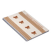 Boho Bows Journal Notebook - Aardtinten Notitieboek (Rechterzijde)