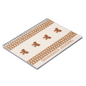 Boho Bows Journal Notebook - Earthtones Notitieboek (Linkerzijde)