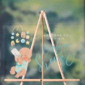 Boho boy baby shower acryl welkomstbord bord (Neutraal)