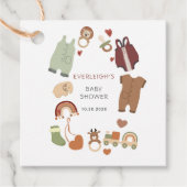 Boho Boy Baby shower Gift Label (Voorkant)
