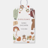 Boho Boy Baby shower Gift Label Cadeaulabel (Voorkant)