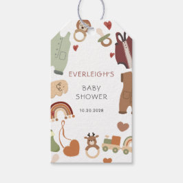 Boho Boy Baby shower Gift Label Cadeaulabel