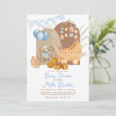 BOHO Boy Baby shower Kaart (Staand voorkant)
