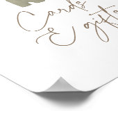 Boho Boy Babykleding Baby shower Kaarten en gesche Poster (Hoek)