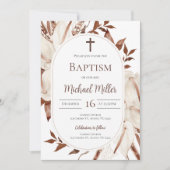 Boho Boy Doop Uitnodiging (Voorkant)