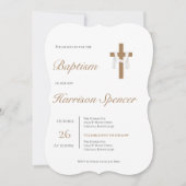 Boho Boy Doop Uitnodiging (Voorkant)