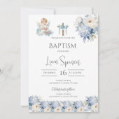 Boho Boy Doop Uitnodiging (Voorkant)