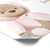 Boho Boy Girl Twins Beer Baby shower Welkomstbord Poster (Hoek)