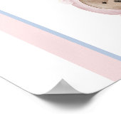 Boho Boy Girl Twins Beer Diaper Raffle-bord Poster (Hoek)