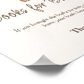 Boho Boy Kleding Baby shower Boeken voor Baby Sign Poster (Hoek)