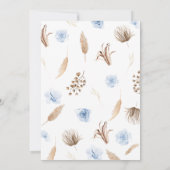 Boho Boy Rainbow Baby shower Kaart (Achterkant)