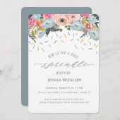 Boho Boy Sprinkle Baby shower Uitnodiging (Voorkant / Achterkant)