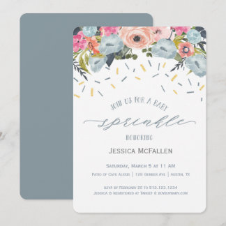 Boho Boy Sprinkle Baby shower Uitnodiging