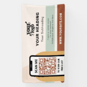 Boho Branding Professional Adverteren QR-code Spandoek (Verticaal)