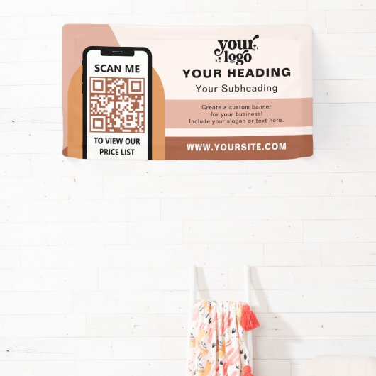 Boho Branding Professional Adverteren QR-code Spandoek (Insitu)
