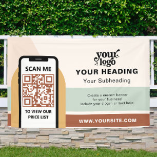 Boho Branding Professional Adverteren QR-code Spandoek