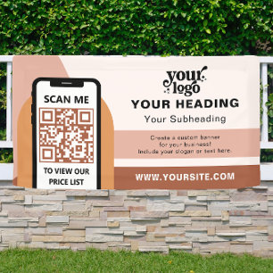 Boho Branding Professional Adverteren QR-code Spandoek