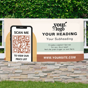 Boho Branding Professional Adverteren QR-code Spandoek