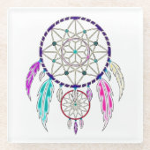 Boho Breeze-Onderzetter Glazen Onderzetter (Voorkant)