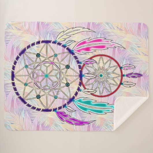 Boho Breeze Sherpa Deken (Voorkant (horizontaal))