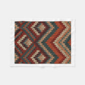 Boho Breipatroon Winter Worpdeken Fleece Deken (Voorkant (Horizontaal))