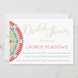 Boho Bridal Fiesta Wedding Shower Kaart